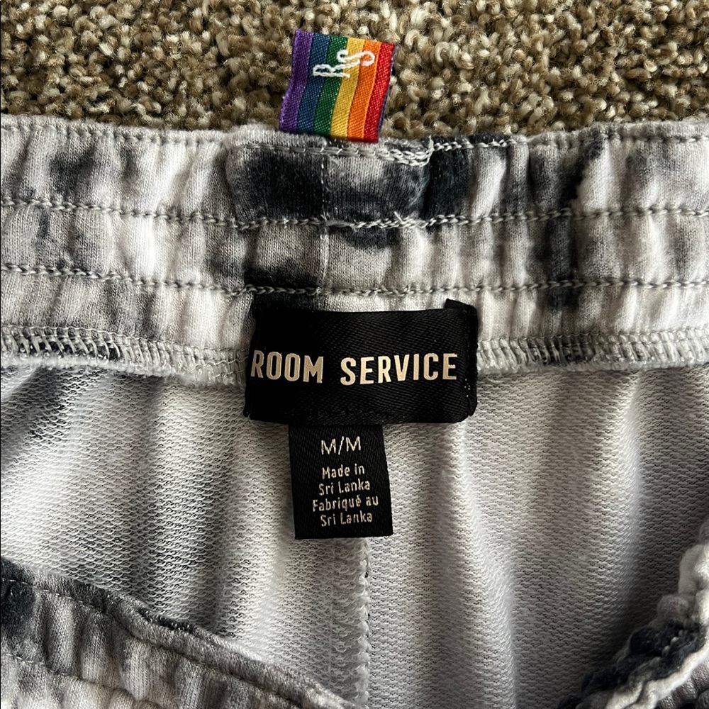 Room Service black and white tie dye joggers - Picture 2 of 4